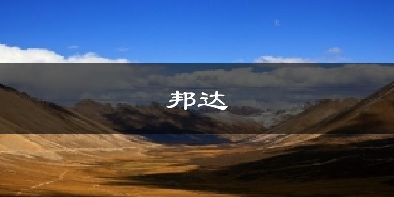 邦达今日天气